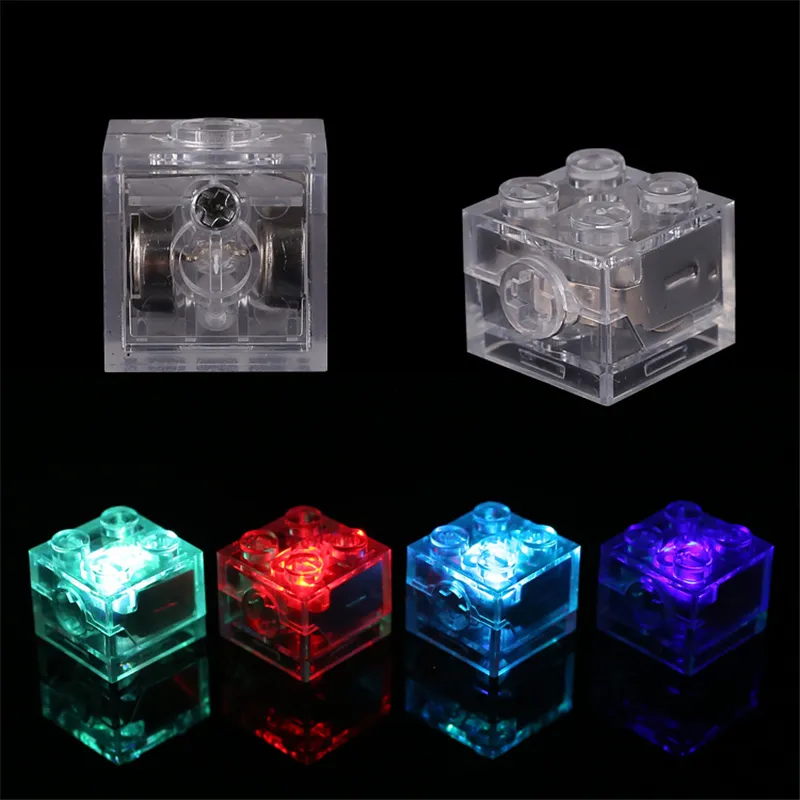 LED DIY Building Blcok LED Light Up Colorful Duplo Lights For Legoinglys Block Light-Emitting Toys For Children Bricks Blocks Minifig