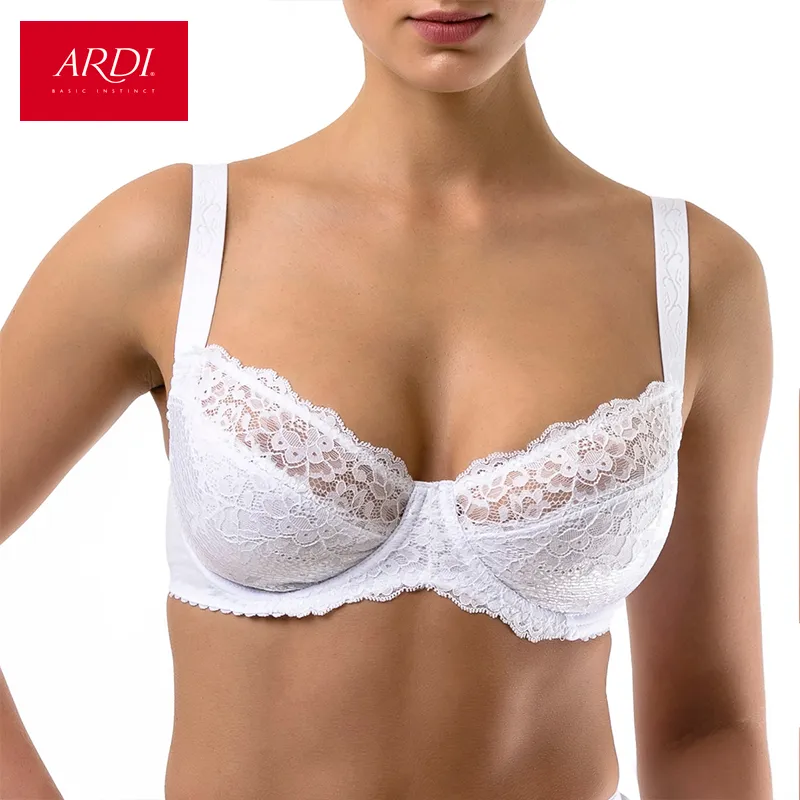 ARDI Womans Bra Lace White Large Soft Cup Cotton Lining Big Breast Bras For  Women Plus Size Underwear 80 85 90 C D E R2710 12 From Hogon, $39.58