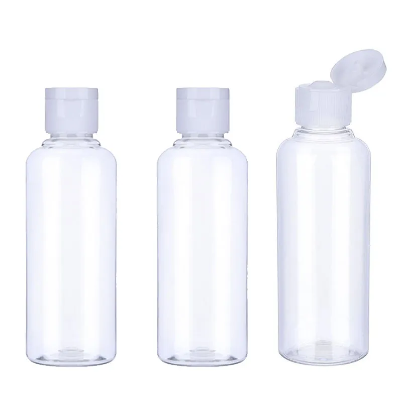 5ml 10ml 20ml 30ml 50ml 60 ml Butelki Podróżne Refillable Butelka Walcowa Pusty pojemnik z klapką