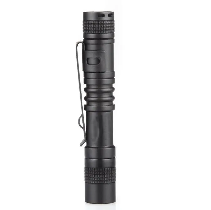 Pen Clip LED Flashlight mini Battery Operation 300LM Pen Light Pen Light Pocket Outdoor Waterproof Penlight Torch lamp