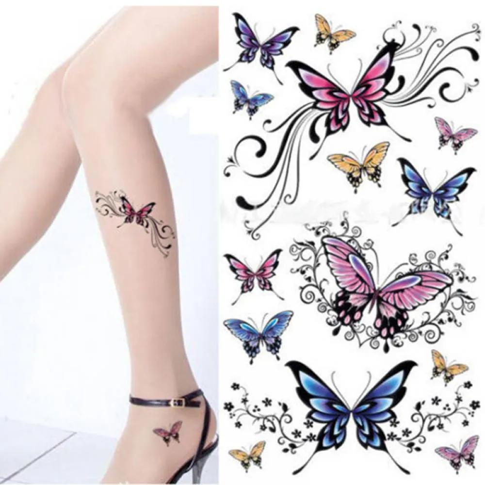 Hot Small Sexy Butterfly Temporary Tattoo Cute Star Tattoo Sticker Love  Women Body Finger Art Beauty Removable Waterproof Tatoo Van 888,16 € |  DHgate, image size:1000x1000