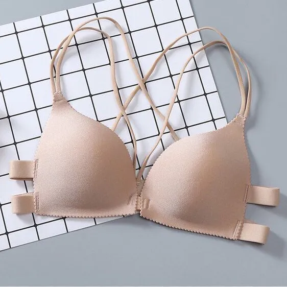 Super Push Up Bra Small Breast Front Closure Bras For Women
