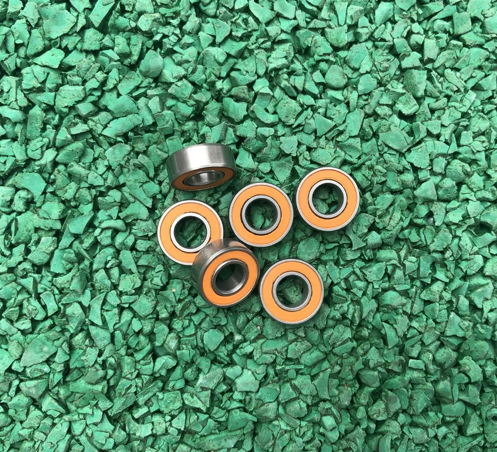 wholesale 50pcs 4x7x2.5mm SMR74-2RS Stainless Steel hybrid Si3N4 ceramic  ball bearings for fishing reels