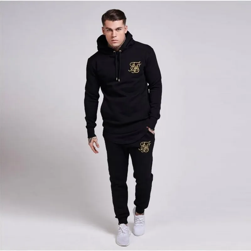 Sweat à capuche homme en soie espagne sweat à capuche en soie sweat automne Hip Hop sweats hommes Streetwear Siksilk Sudadera