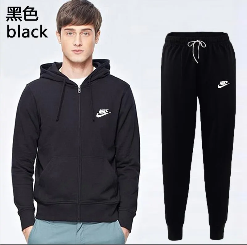 Compra Traje Deportivo NIKE 2019 Nuevos Suéteres Para Hombres, Guardias De  Manga Larga, Pantalones, Ropa Deportiva De Ocio Negro A2 Barato | Entrega  Rápida Y Calidad | Es.Dhgate