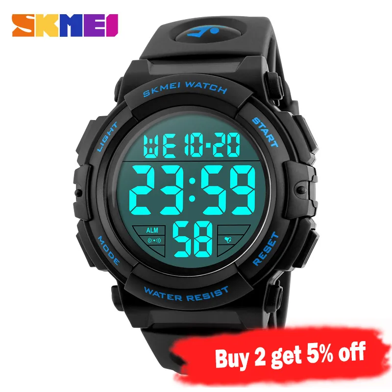 SKMEI Fashion Outdoor Sport Uhr Männer Multifunktions Uhren Militär 5Bar Wasserdichte Digital Uhr Relogio Masculino 1258224s