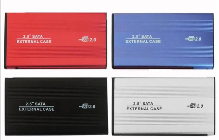 2.5 인치 HDD Externo 인클로저 케이스 금속 외부 저장 상자 SATA 용 USB 2.0 하드 드라이브 디스크