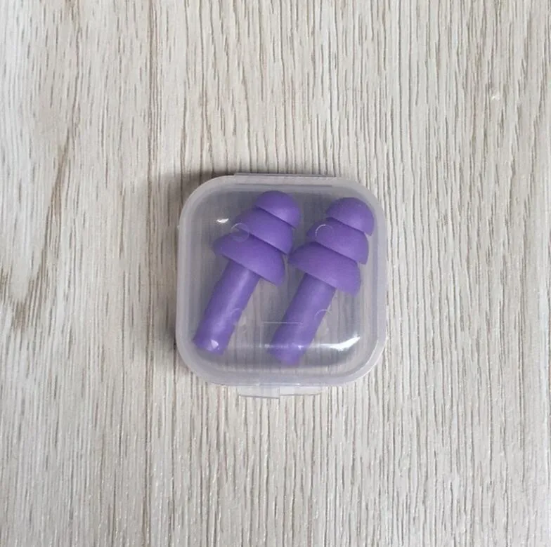 4 Paia Tappi Per Orecchie Da Nuoto In Silicone, Impermeabili E Riutilizzabili Con Scatola – Morbidi Per Nuoto, Doccia E Riduzione Rumore - 4