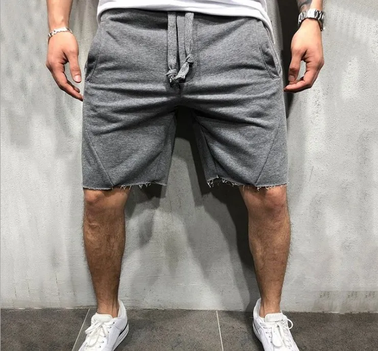 AMY COULEE Men's Cotton Athletic Shorts - 8 Inch Inseam, Elastic Drawstring Waist, With Pockets, For Workout & Lounge