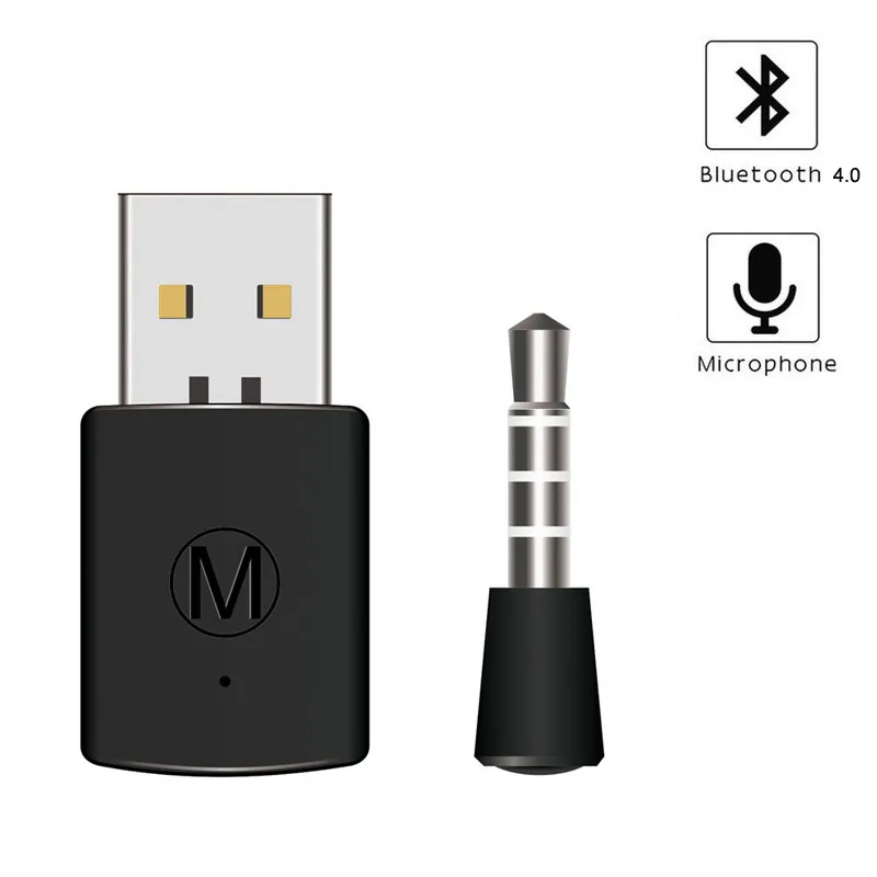 3.5mm Bluetooth 4.0 EDR USB Bluetooth Dongle Wireless USB Adapter Receiver  For P Four Headphone Controller Gamepad Bluetooth Headsets From Blueshop,  $5.93