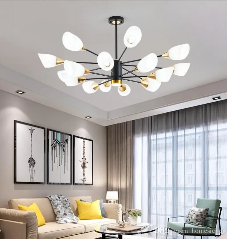 Estilo nórdico sala de estar chandelier simples ambiente moderno ambiente doméstico sala de jantar lâmpada personalidade criativa lâmpadas pós-modernas