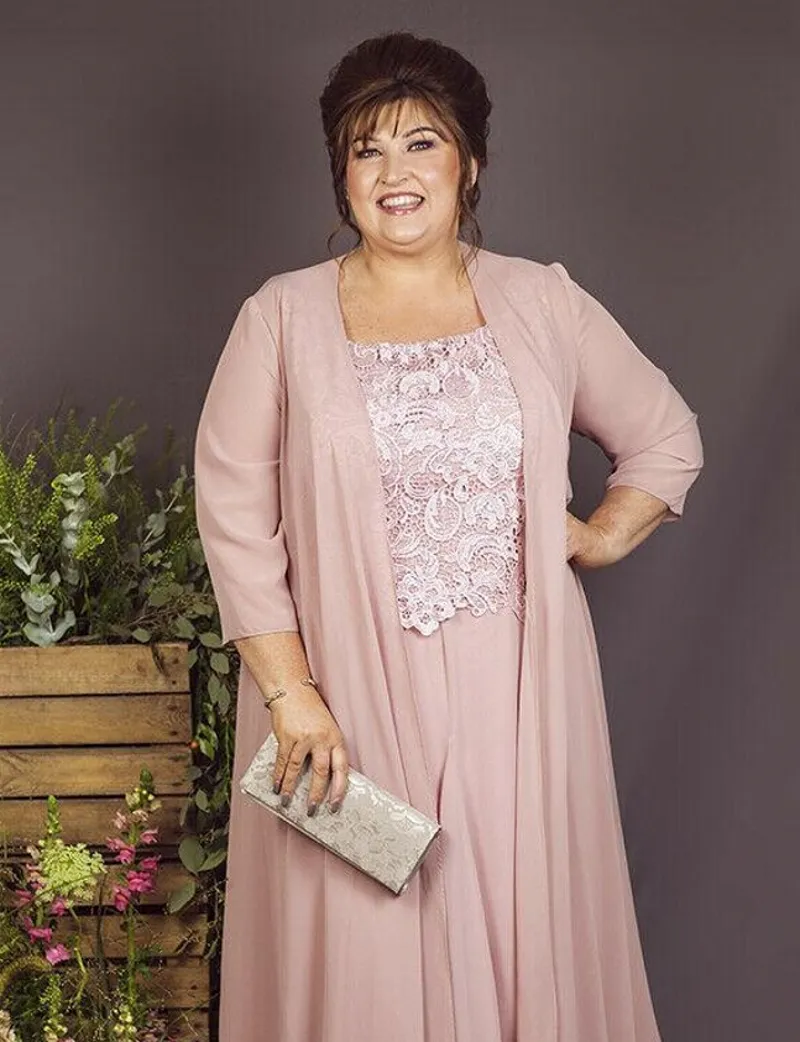 Ankle length mother of the bride dresses plus size hotsell