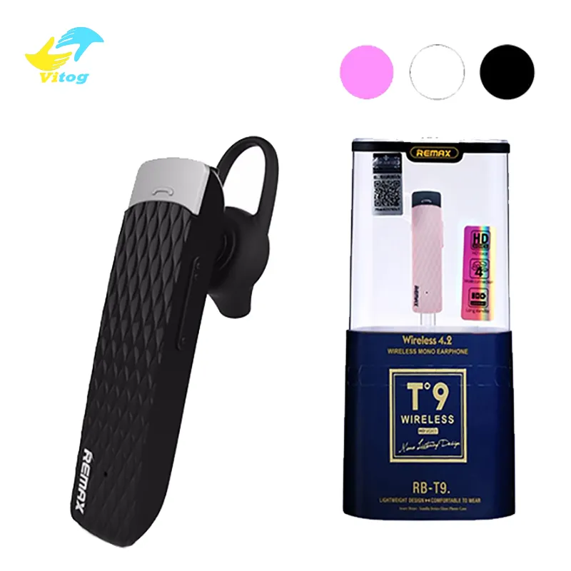 Original Remax RB T9 Wireless Bluetooth Headphones Volume Control In