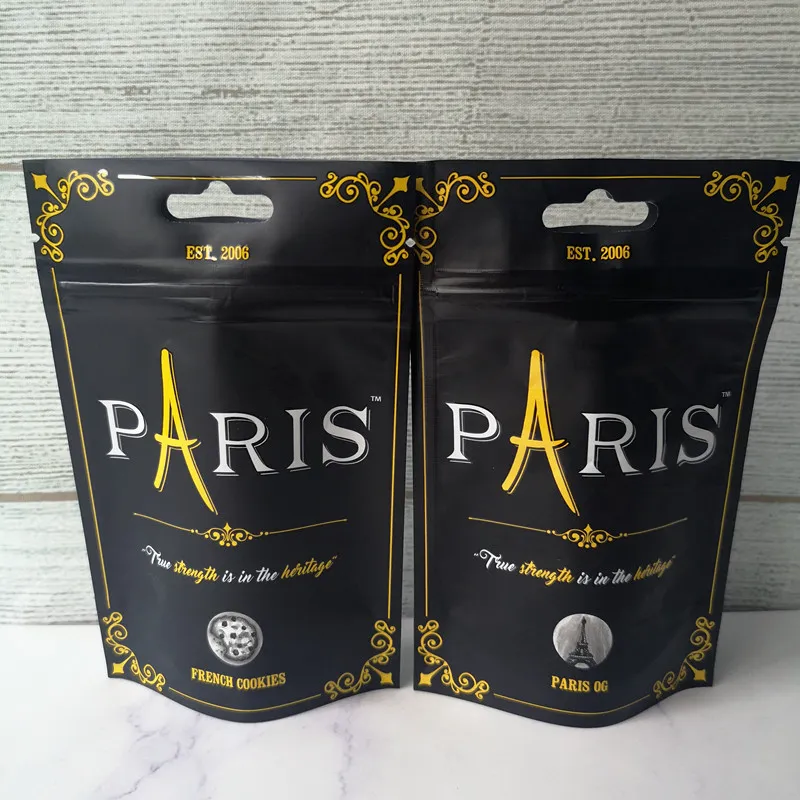 3.5G Paris OG Schlopresy Sacks French Cooks Dell Prains Package Stand Up Muck Dry Gerb Clochning упаковывать