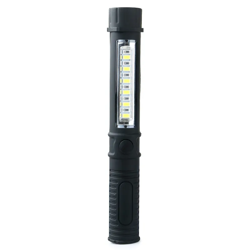 LED bärbar mini ficklampa inspektion ljus med clip-on bottom magnet fackla