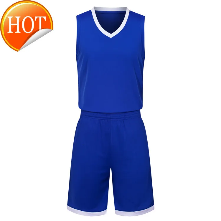 인쇄 된 로고 남자의 크기 S-XXL 싼 가격 빠른 배송 좋은 품질의 블루 A003AA1 2019 새로운 빈 농구 유니폼