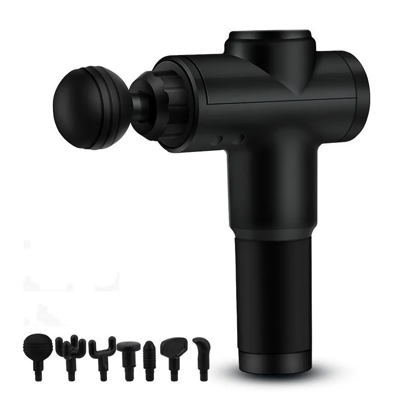 Gun De Masajeador Muscular Eléctrico: Pantalla Táctil Muda