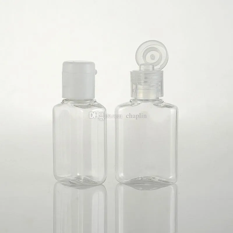 20ml空のペットプラスチックフリップキャップボトル20g旅行梱包化粧品容器jar鍋バイアルのためのエッセンシャルオイル香水シャンプーシャワーゲル
