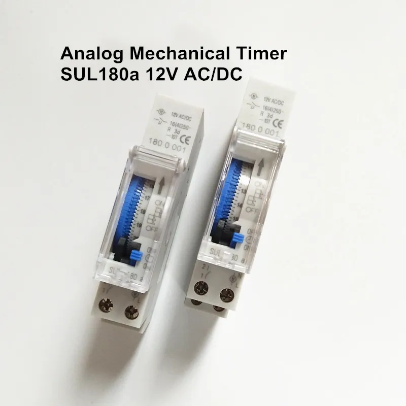 5 PZ SUL180A 12 V AC DC Guida Din Con Batteria 24 Ore Timer