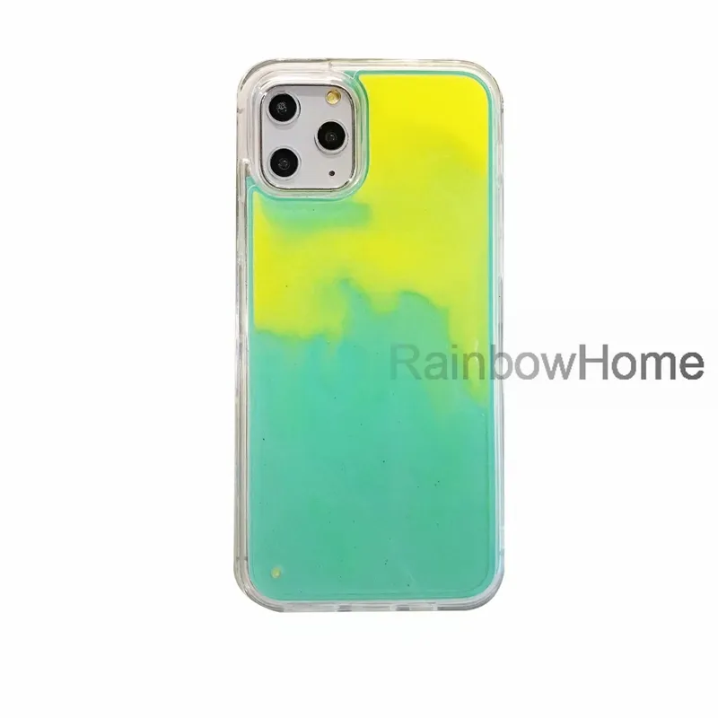 Luminous Quicksand iPhone Case: Hard PC Back, Soft TPU Edge