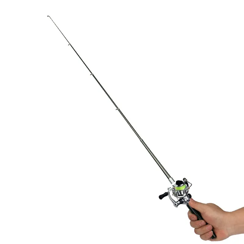 Pocket Mini Fishing Rod Fishing Pole Pen Shape Folded Rod With Metal  Spinning Reel Wheel Accessories9985829 From Dblt, $16.1