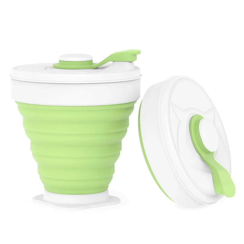 Kubki do kawy Podróży Składane Silikonowe Przenośne Tazas Na Outdoors Camping Piknik Piknik Składany Office Water Cups