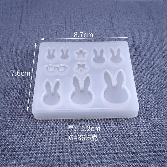 DIY Silicone Resin Mold For Jewelry Making Cat And Rabbit Head Design With  UV Protection And Epoxy Resins Craft Scraper Tool From Giftvinco13, $1.03