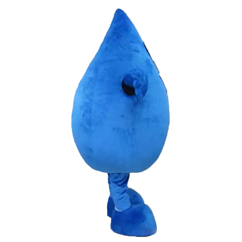 Halloween Blue Water Drop Mascot Costume Top Quality Cartoon Anime Theme Character Christmas Carnival Party Fancy Costumes281C