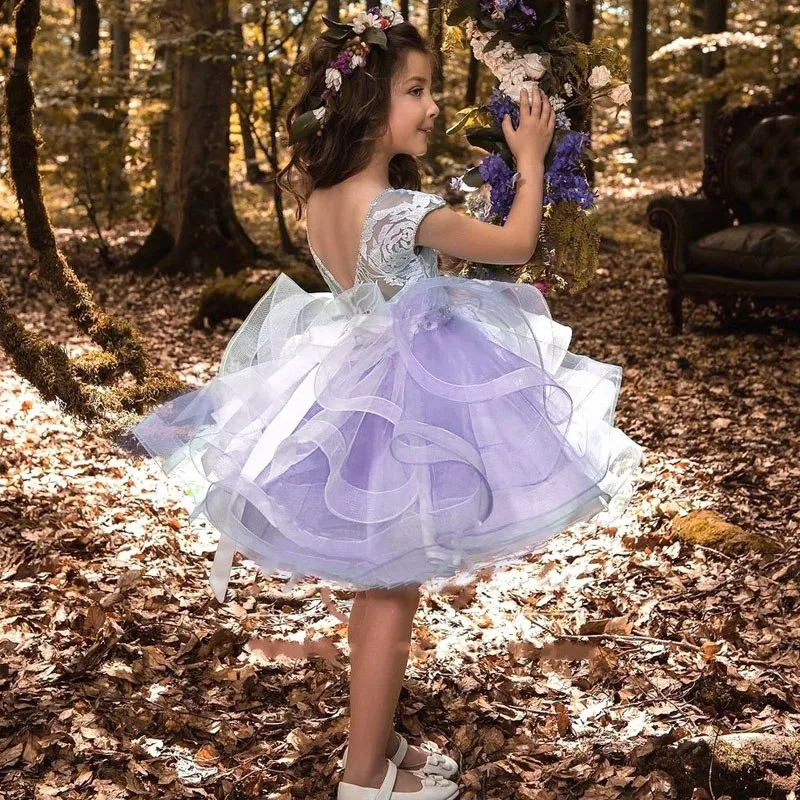 elegant childrens dresses Gerbera Glitter Tulle Princess Flower Girl Dress main image 0