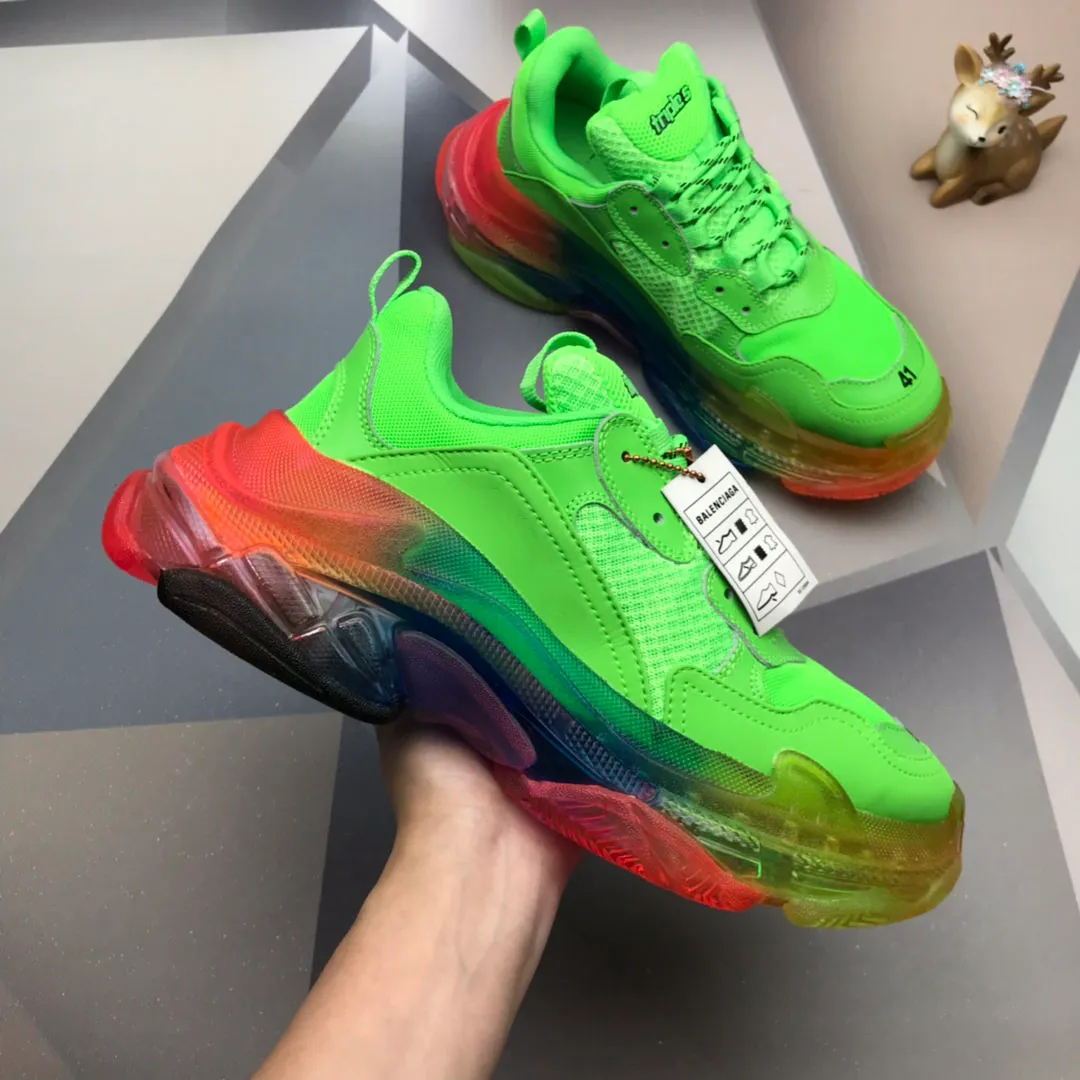 men's split triple s dad sneakers