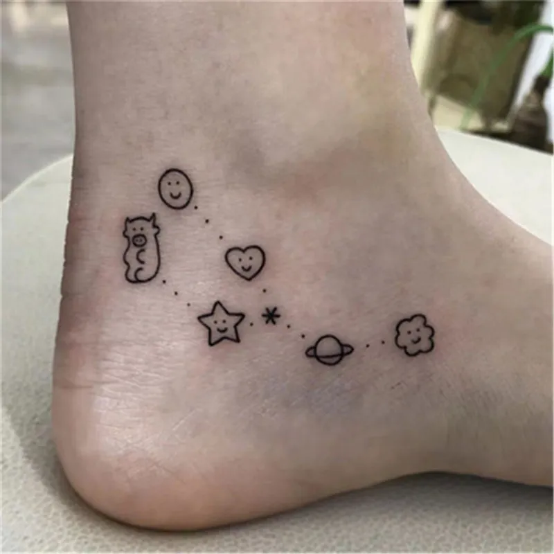 1-3 pçs anime tatuagens temporárias à prova dwaterproof água dos