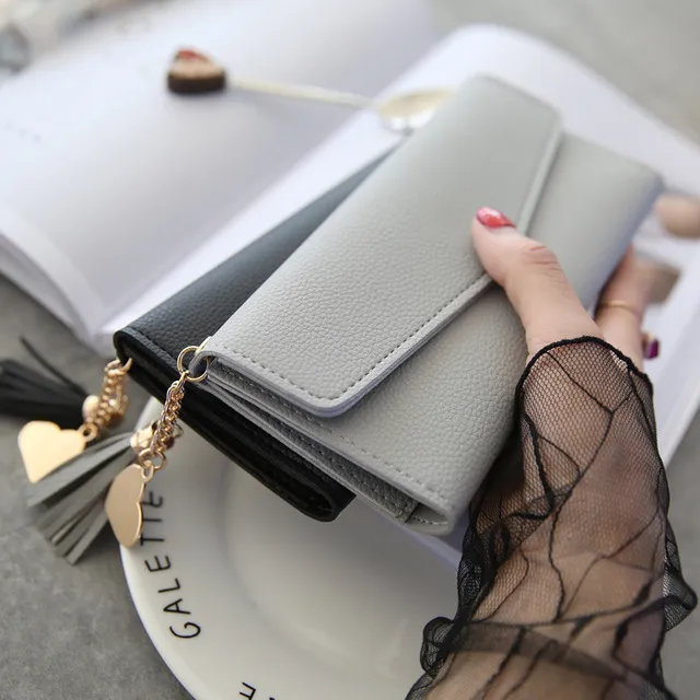 New tassel multi-function women designer wallets lady fashion clutchs female casual zero purses no2100