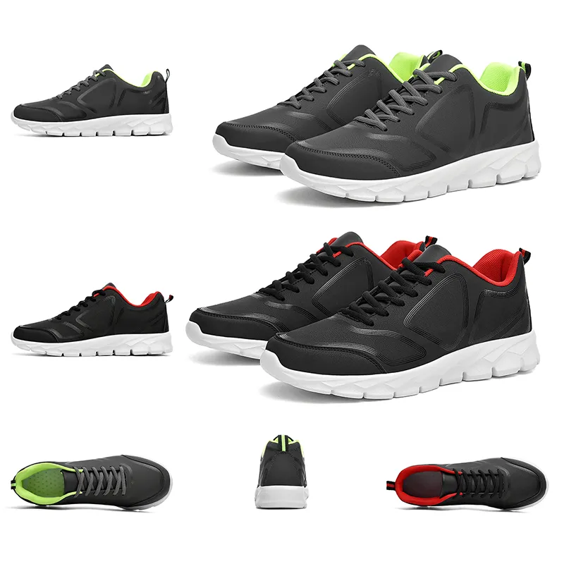 Descuento zapatos para hombres mujeres Negro Rojo voltios PU Mens entrenadores deportivos zapatillas de los corredores de la marca casera hecha en el tamaño de China 39-44 correr