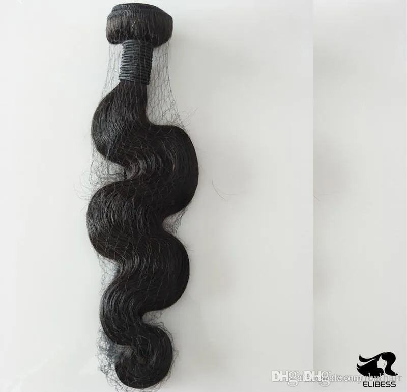 エリベスブランドボディウェーブバージン人間の髪の髪の延長100人の人間の髪の毛織りペルーの髪3束