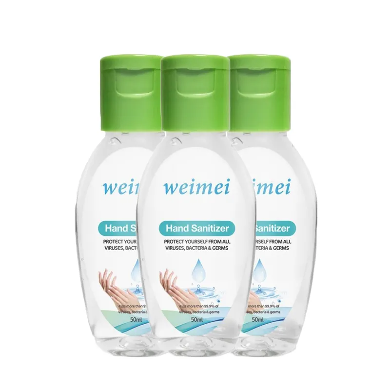 Weimei Hand Sanitizer 50mlの使い捨て手のサニタイザーの石鹸ゲルアロエの保湿の不要な消毒剤のクイックドライブの消毒手がきれい