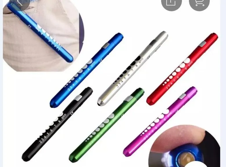 Pielęgniarka Awaryjna Kieszonkowa Penlight Pen Light Torch Latarka błyskowa