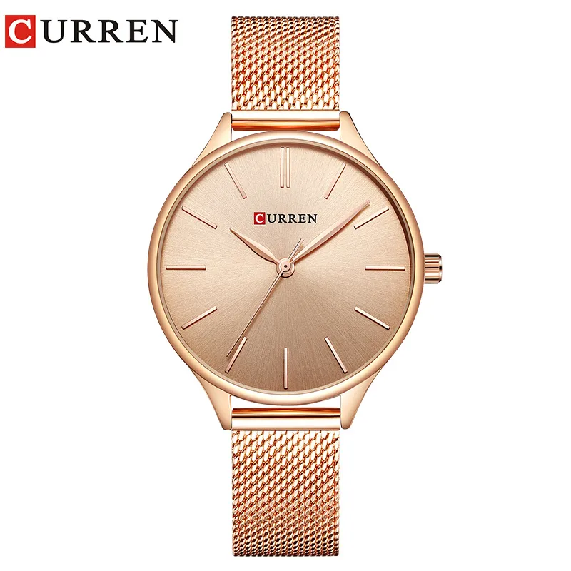 Curren Hot Watch Fashion Simple Style New Ladies Armband Watches Women Dress Wristwatch Quartz Female Clock Gifts Relogios Feminino