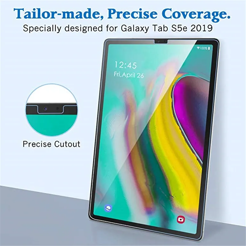 Tablette en verre trempé Transparent 9H HD Film de protection d'écran clair pour Galaxy TAB S7 A7 lite A 80 S6 S6lite S5E T510 P200 T295 4261098