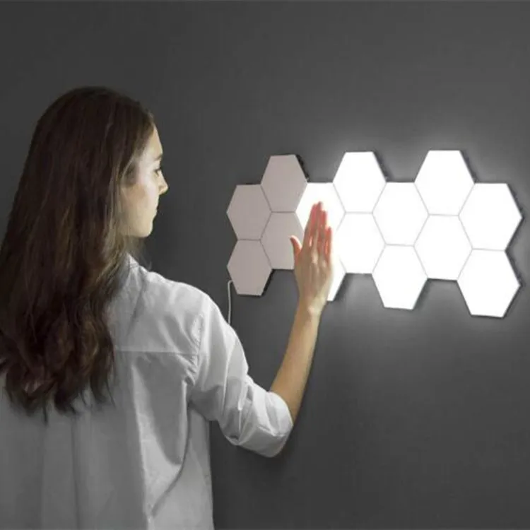 Touch Sensitive LED Honeycomb Hexagon Lights For Wall DIY Quantum Lights For Home Corridor And Aisle Decor From Autoledlight 29.52 DHgate.Com