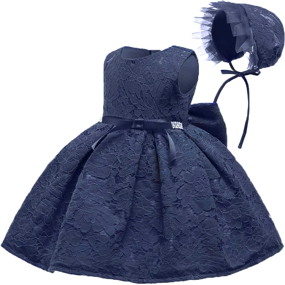 Lace New Born Baby Party Wear Lace Red Birthday Dress For Infants: Newborn  Bebes, 1-Year-
