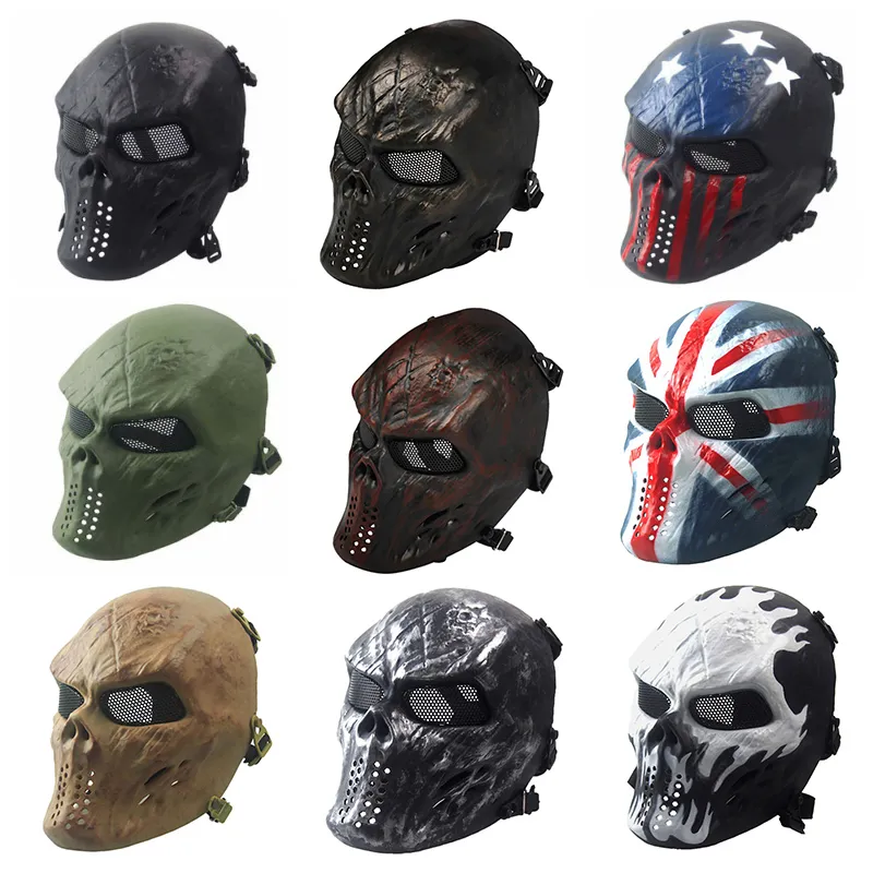 Cadılar bayramı Şefleri M06 Maskeleri Kişiselleştirilmiş CS Tam Yüz İskelet Savaşçı Oyunu Kafatası Maskesi Taktik Korkunç Hayalet Maske
