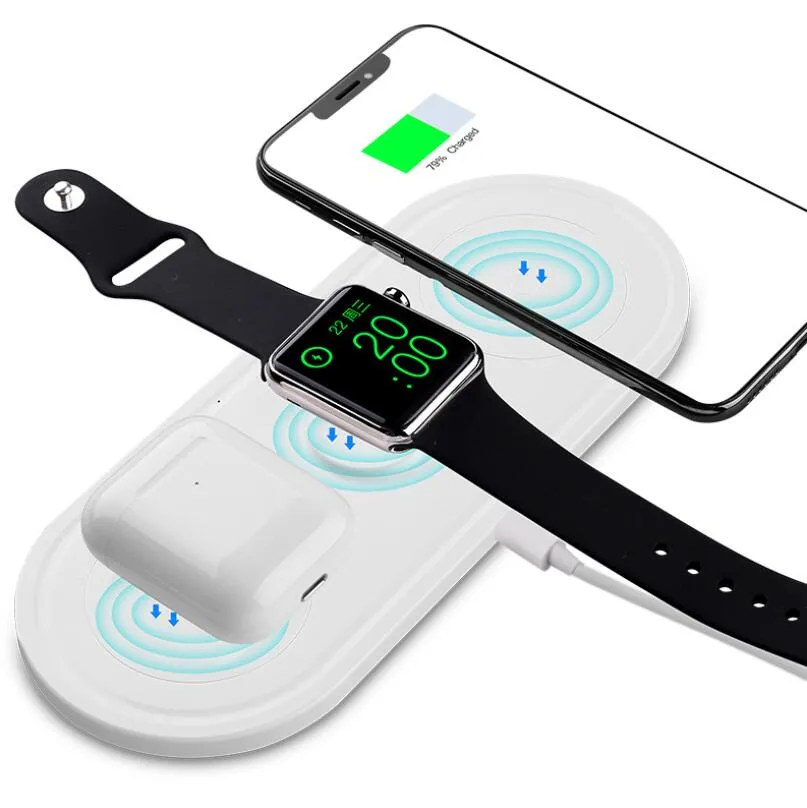 Chargeur trois-en-un chargeur sans fil Machine montre casque support multifonction charge sans fil pour: IPHONE Samsung Huawei XIAOMI