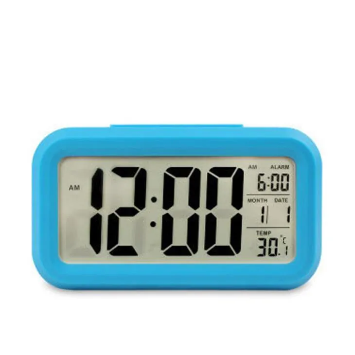 LED Digital Alarm Clock Student Table Clock with Temperature Calendar Snooze Function Clocks for Home Office Travel LX2350