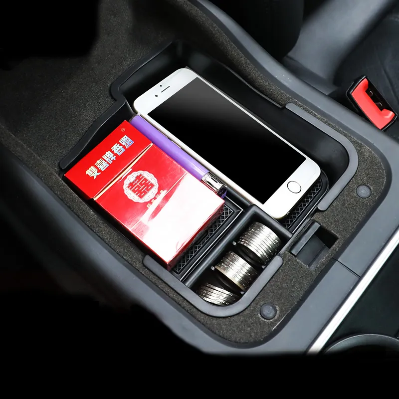 Black Box Fitted Sticker Inner Center Control Armrest Box Storage Box