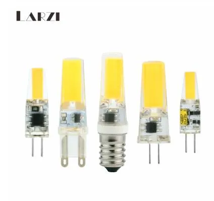 LED G4 G9 E14ランプ電球AC / DC調光12V 220V 3W 6W 9W COB SMD LED照明ライトをハロゲンスポットライトシャンデリア