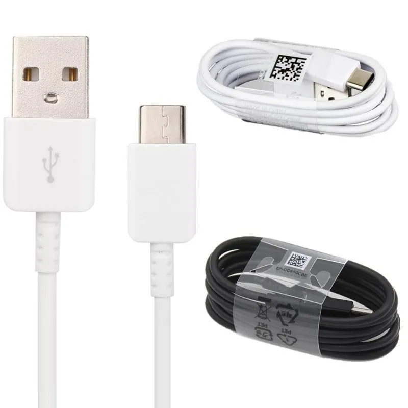 Orijinal OEM Tipi C USB Kabloları Veri Yüksek Hızlı Hızlı Şarj Şarj Kablosu Kablosu Samsung S8 S9 S10 S20 S21 S22 Not 10 20 Google Xiaomi 7 8 10 11 12 13 Telefonlar HTC LG