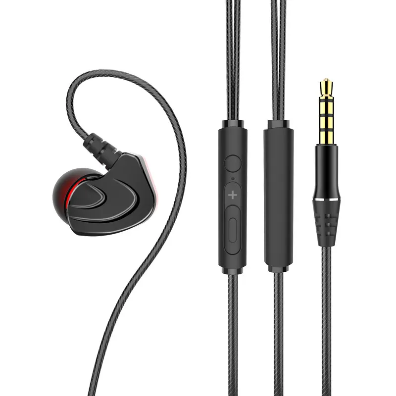 Snygg handsfree 3.5mm In-Ear hörlurar 3D-stereoljud Wired Ear-knoppar med MIC för Sumsung S10 S9 S8 Plus