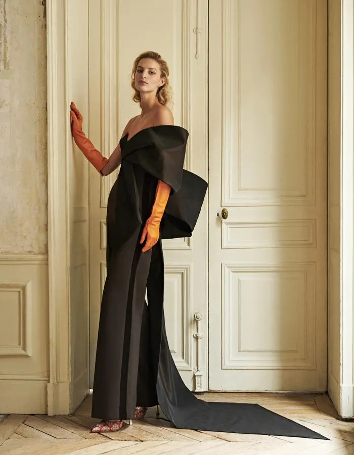 Elegant black evening gowns cheap