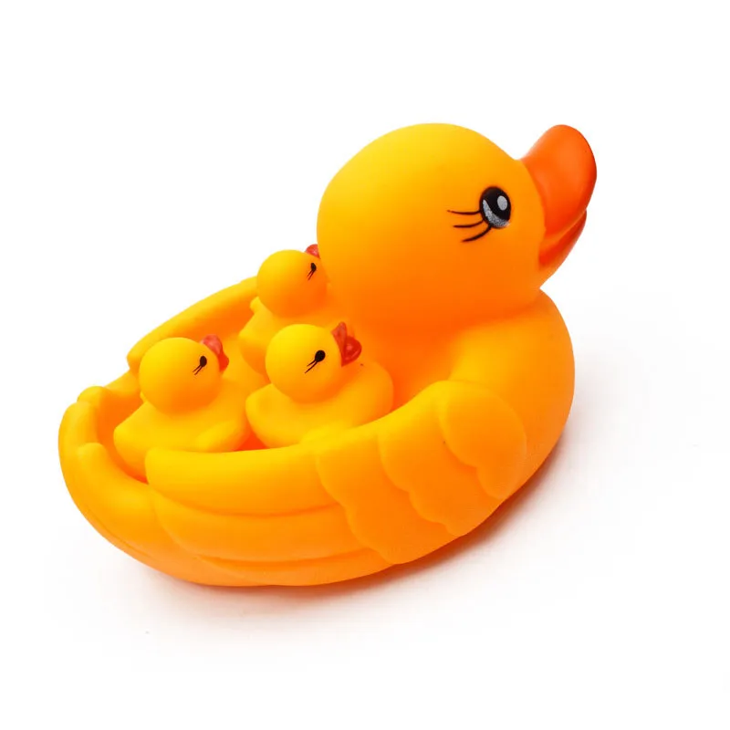4 juegos de baño de pato amarillo - juguetes de baño de goma - juguetes de  baño - patos divertidos - juguetes flotantes para niños JM