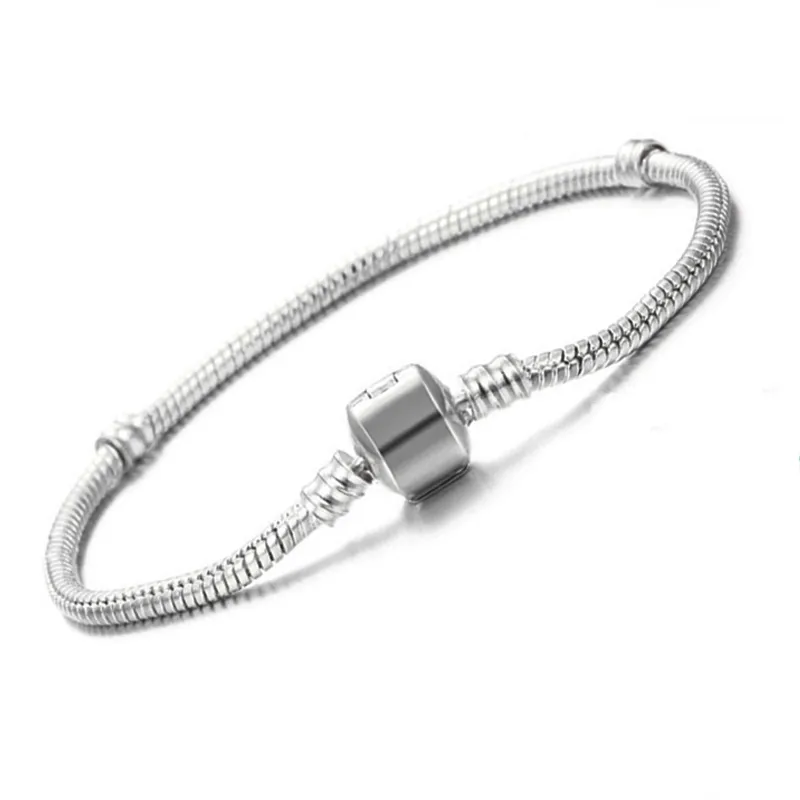 Vecalon Original 925 Solid Silver Charm Armband För Kvinnor Lång 16-23cm Snake Bone Armband Bröllop Smycken